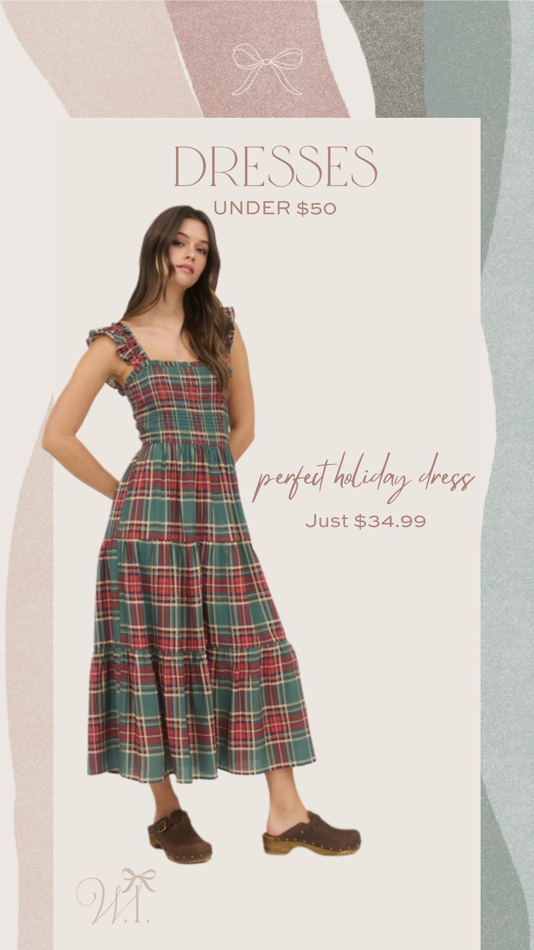 A gorgeous holiday dress for just $34.99 say less  

 #LTKCyberWeek #LTKGiftGuide #LTKHoliday