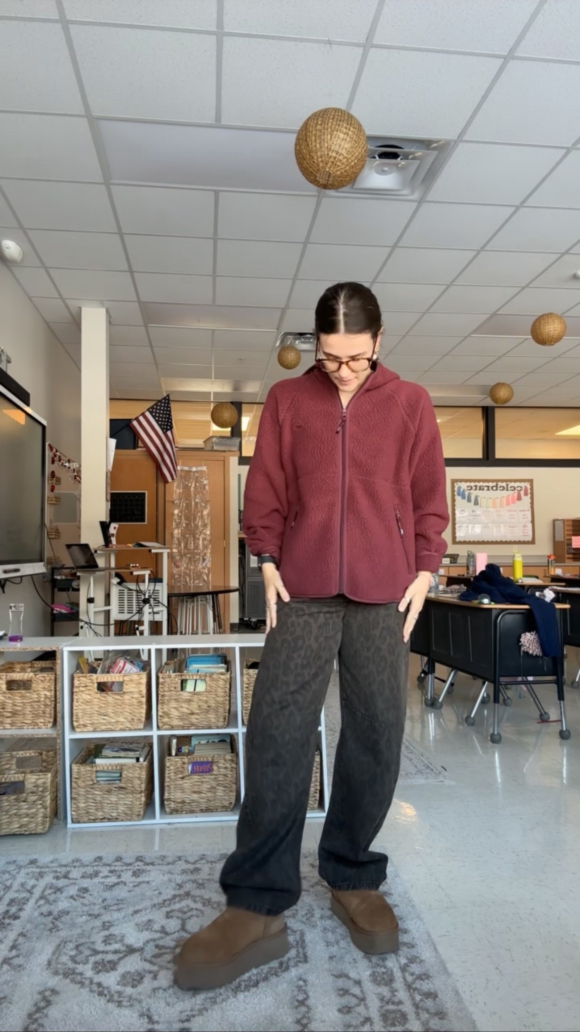 Comfy fall teaching fit from last year. Love these zip ups from Aritzia. I also wear these UGGs all winter long. 

#LTKWorkwear #LTKSeasonal