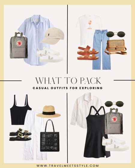Sharing the ultimate summer travel capsule wardrobe on www.travelmeetsstyle.com. Plus, I’ve got you covered with 20+ summer outfit ideas for every occasion, including casual summer outfits for exploring. 



Striped tunic, Ralph Lauren baseball cap, Fjallraven Kanken mini backpack, veja sneakers, aperol spritz graphic tee, oval sunglasses, reed sandals, rattan crossbody bag, ribbed tank, schutz sandals, mesh beach bag, straw hat, linen cargo pants, striped button down, tennis dress, weekend outfit, vacation outfit 

#LTKtravel #LTKstyletip