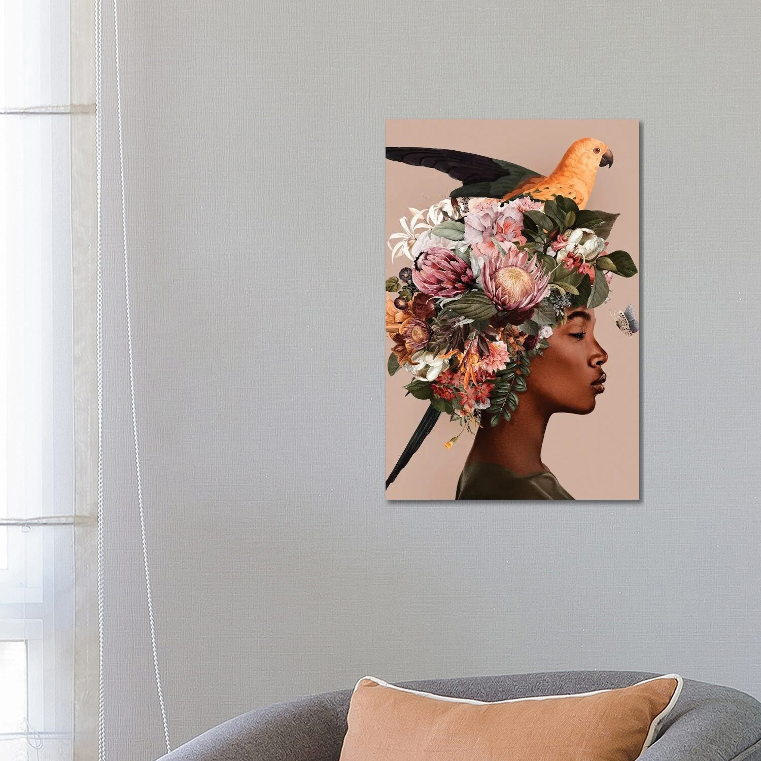 iCanvas "Woman And Flowers IV" by Danilo de Alexandria Canvas Print | Bed Bath & Beyond