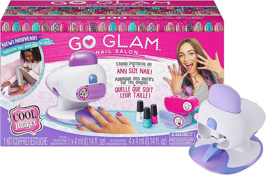 Cool Maker, GO Glam Nail Stamper Deluxe Salon with Dryer for Manicures and Pedicures with 3 Bonus... | Amazon (US)