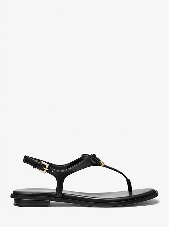 Nori Leather T-Strap Sandal | Michael Kors US