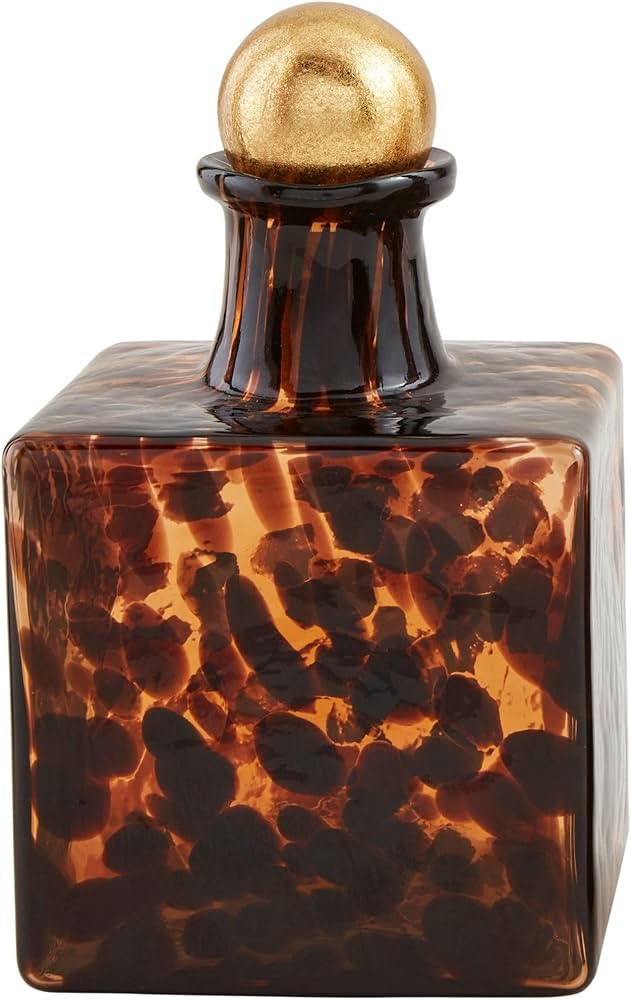 Mud Pie Square Tortoise Decanter, 6.25" 4.5" | Amazon (US)