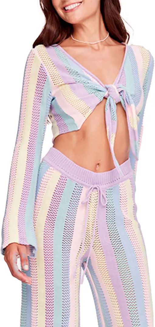 Paloma Multicolor Cover-Up Crop Sweater | Nordstrom