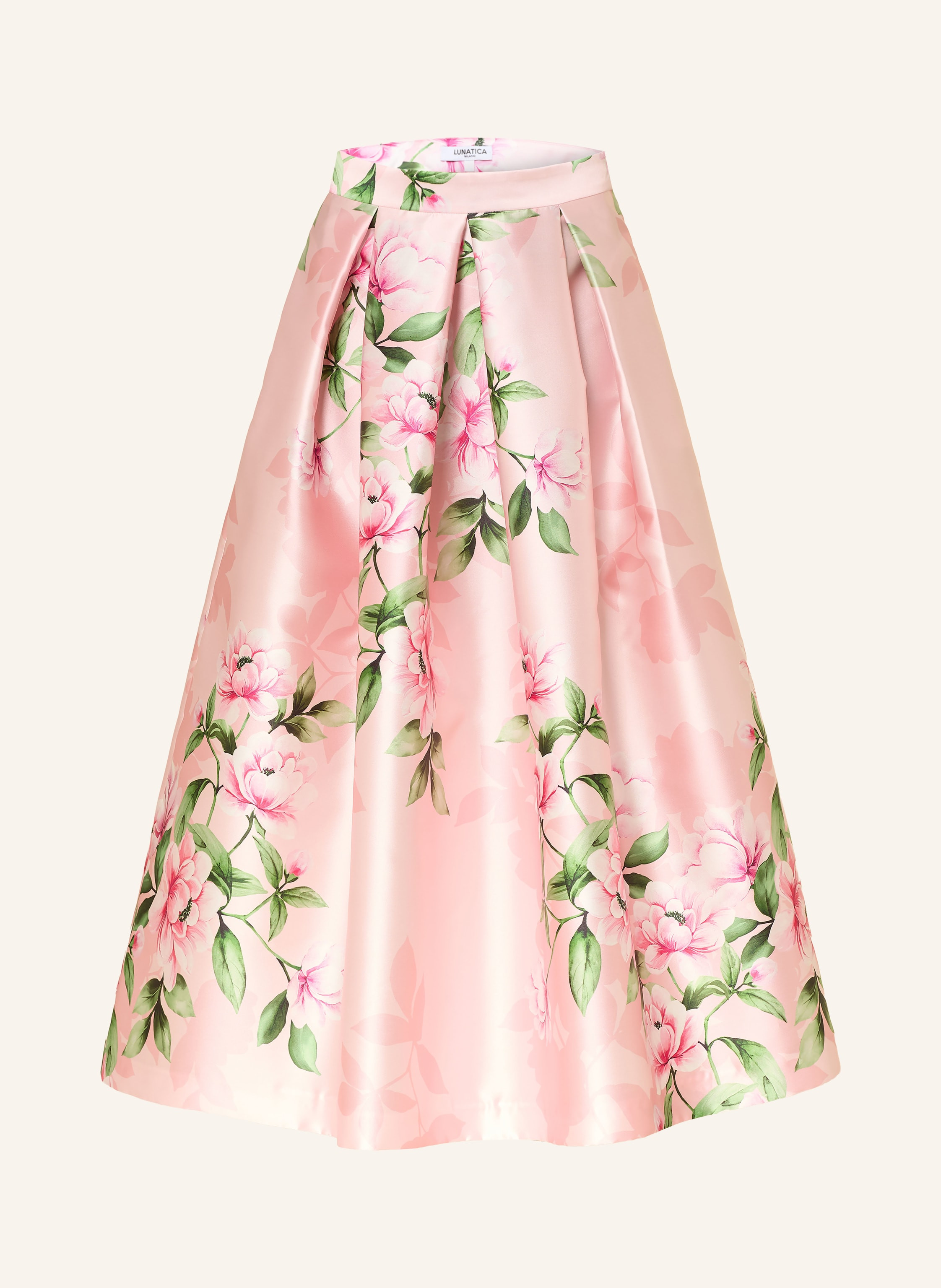 LUNATICA MILANO Satinrock in rosa / pink / grün | Breuninger (DACH)