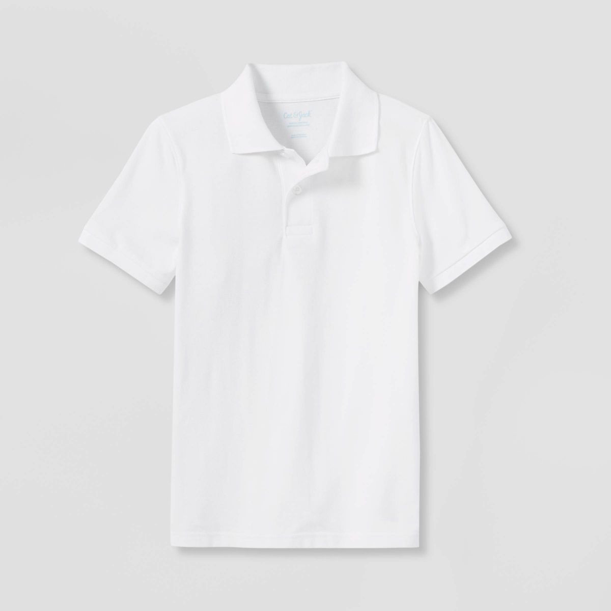 Boys' Short Sleeve Pique Uniform Polo Shirt - Cat & Jack\u2122 White M: School Uniform Boys, Coll... | Target