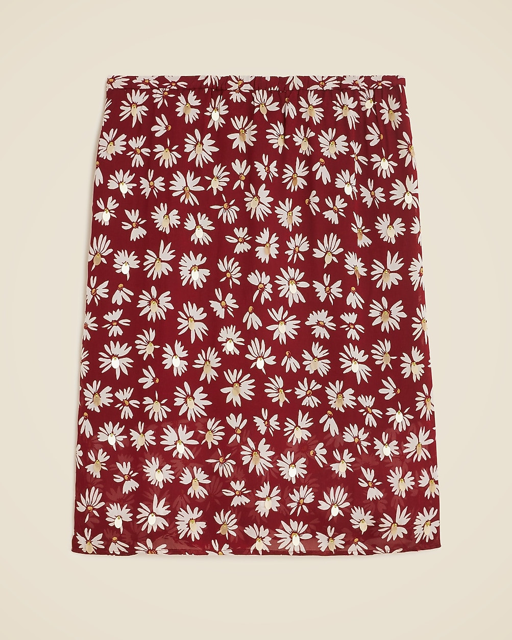 Collection Gwen knee-length layered slip skirt in embellished daisy chiffon | J. Crew US
