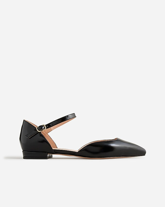 Pointed-toe flats in spazzolato leather | J. Crew US