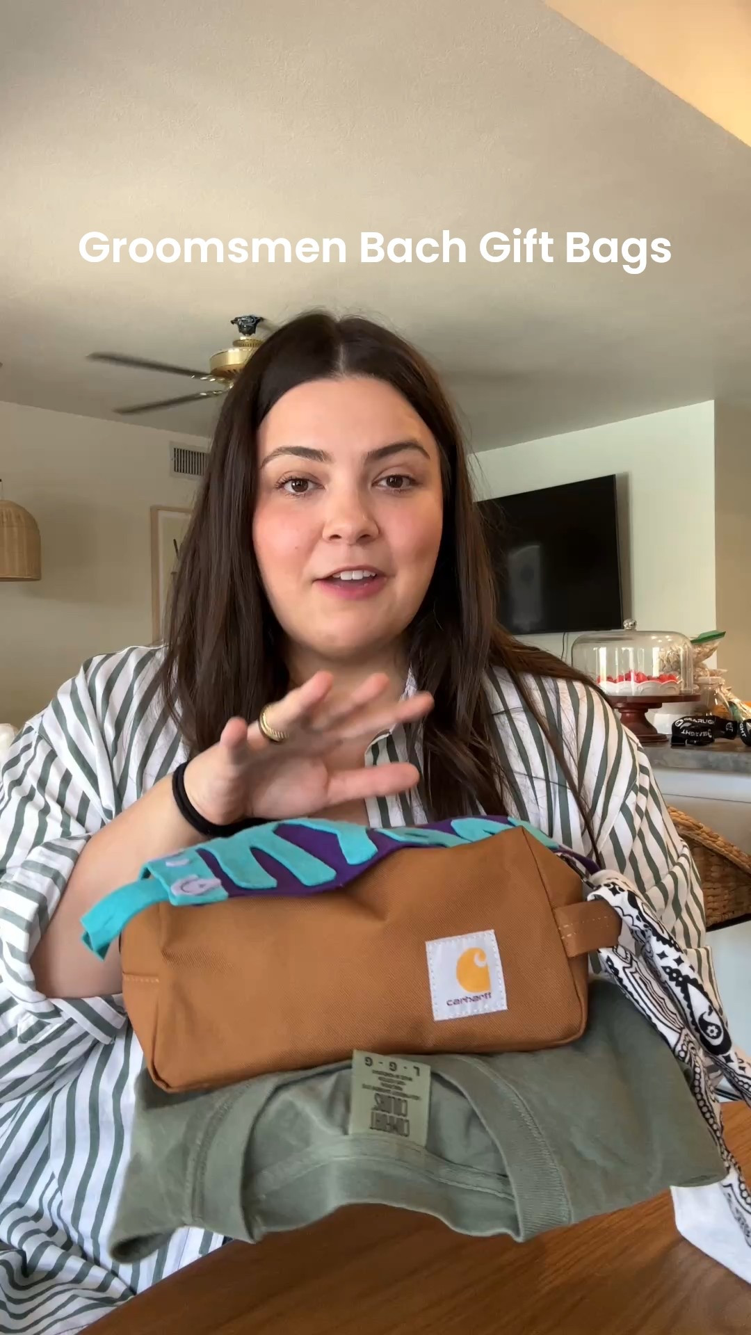 Part 2 of our Combined Camp Bach Party gift bags (groomsmen edition)! These were so fun to make and we tried to give the guys a little of everything: some self care items, collectibles, etc. Products included:
@carhartt cosmetics bags
Grace and Stella eyemasks
Trader Joe’s Candle
Scheels Camp lighter
@eos Products lip balm
@dudewipes 
@ZornerCards Pokémon packs
#bachelorgiftbags #bachelorettegifts #bachelorparty #campbach #whatsinmybag 

#LTKGiftGuide #LTKMens #LTKWedding