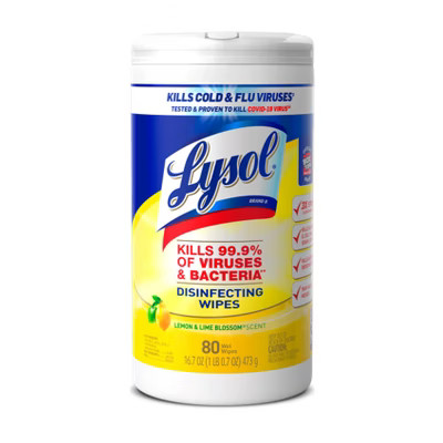 Lysol Lemon and Lime Blossom Disinfecting Wipes- 80ct | Target