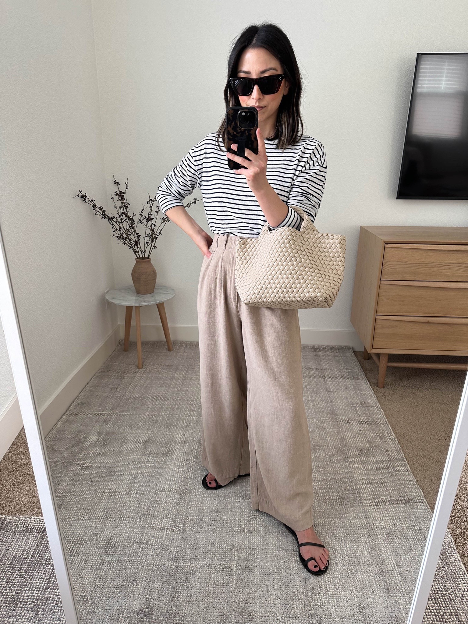 Z Supply Farah Pants. Petite-friendly trousers for spring/summer. Absolutely love these pants. My holy grail pant of the season. 

Pants - Z Supply xs Warm Sands
Sunglasses - Celine
Sandals - Tkees 5
Tee - Gap petite xs
Bag - Naghedi mini

Petite Style, Neutral outfit, capsule wardrobe, minimal style, street style outfits, Affordable fashion, Spring fashion, Spring outfit

#LTKSeasonal #LTKshoecrush #LTKunder100