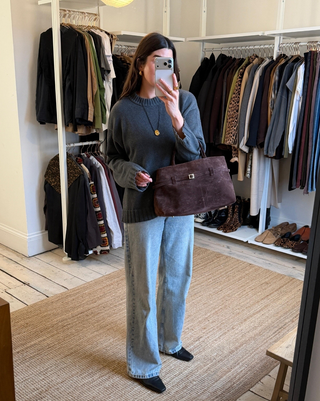 Styling my favourite grey Arket jumper with chocolate brown suede 

#LTKwinter #LTKstyletip