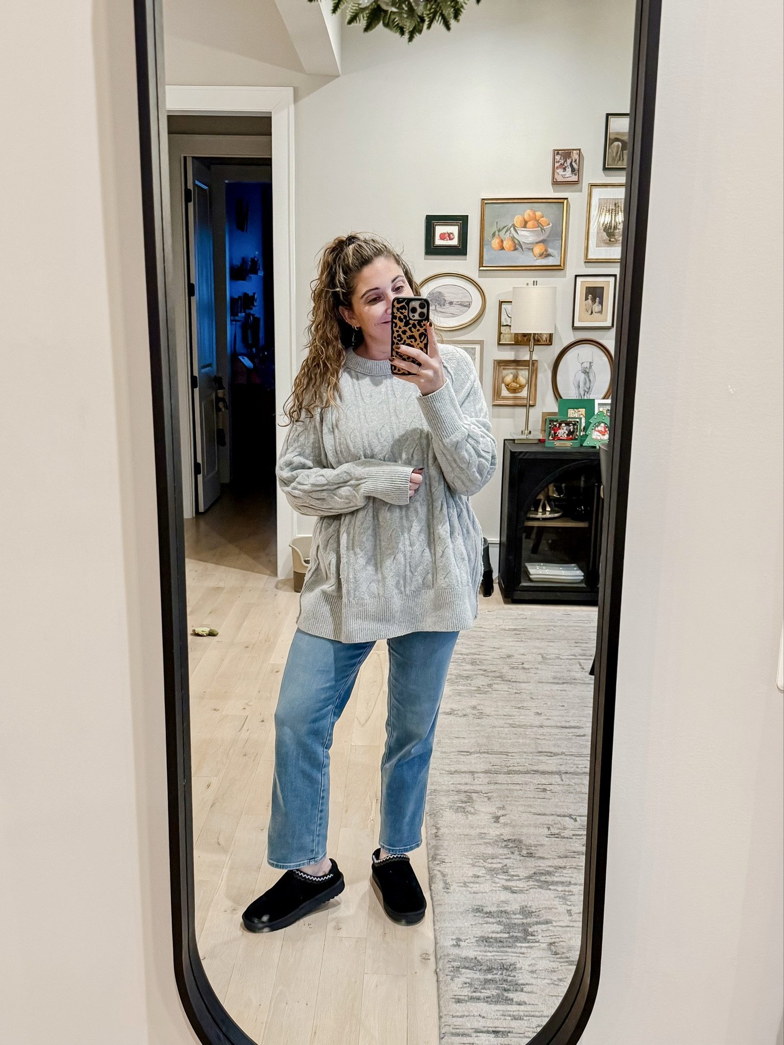 Cold fall weather is coming in fast so winter fashion is creeping in! Love this cozy oversized sweater from Aerie last year! 
Sweater L / Jeans 12 / Fur clogs tts 

#LTKMidsize #LTKootd