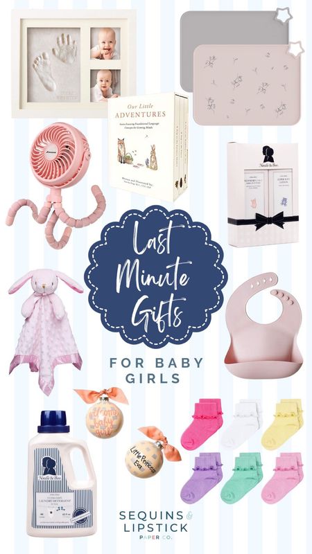 Last minute gifts for baby girl. From sweet ruffle socks to laundry essentials mommy and baby are sure to love! 

#LTKSeasonal #LTKHoliday #LTKGiftGuide