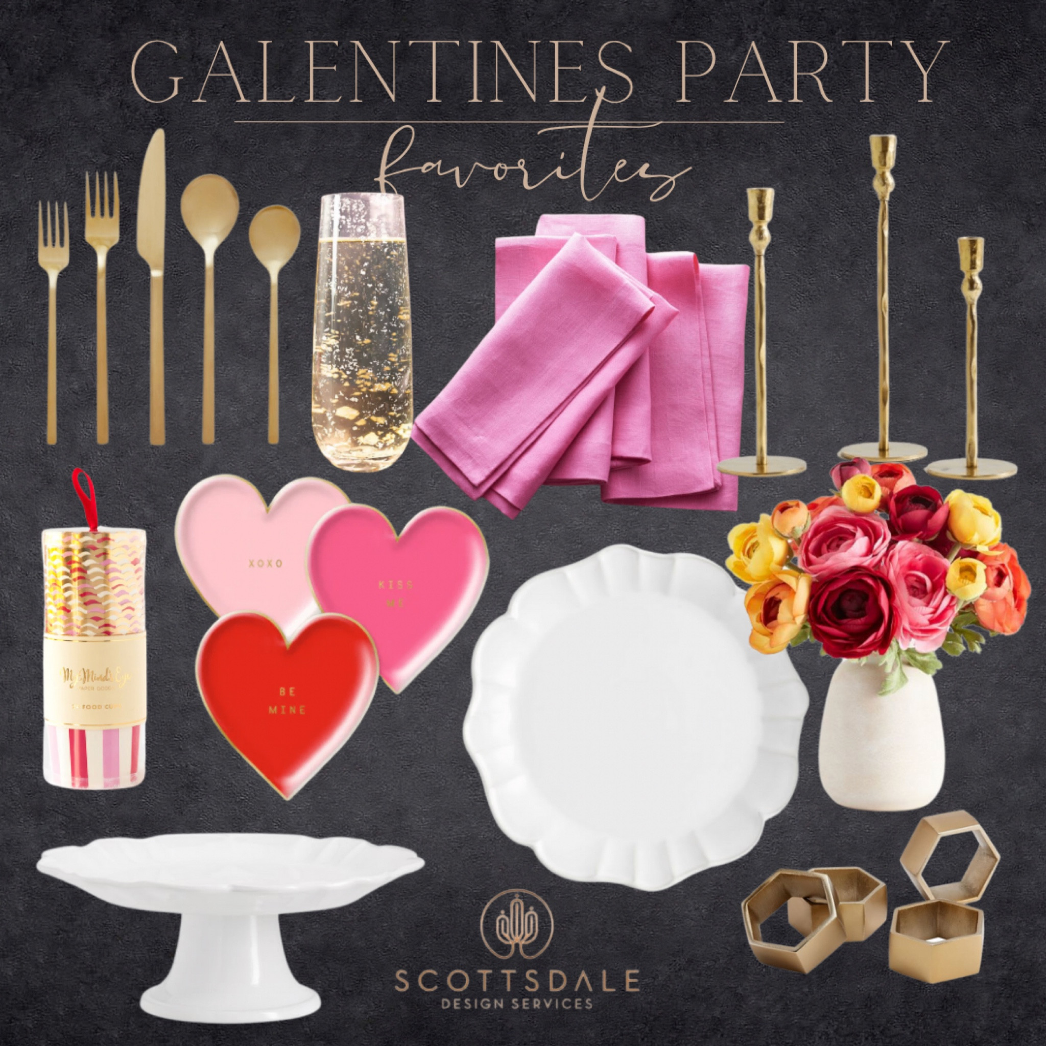 Galentine’s Party favorites💕

Scalloped plate, cake stand, Valentine Day, Ranunculus, brass flatware, dinner plates, linen napkins, heart plates, brass napkin rings, champagne glasses

#LTKFind #LTKSeasonal #LTKstyletip