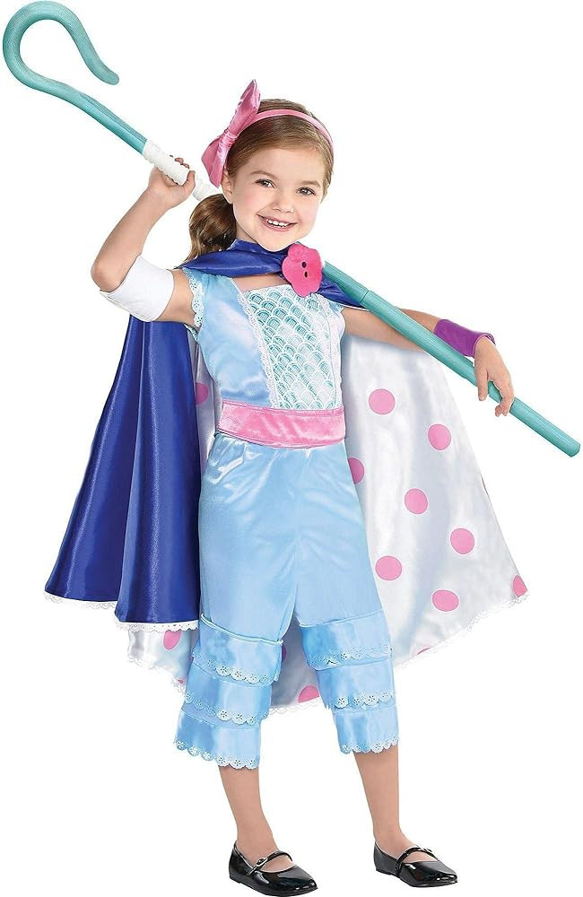 Party City Toy Story 4 Bo Peep Costume for Children, Includes a Jumpsuit, a Skirt/Cape, a Staff, ... | Amazon (US)
