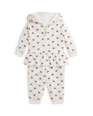 Girls' Elk Velour Full Zip Hoodie & Pant Set - Baby | Bloomingdale's (US)