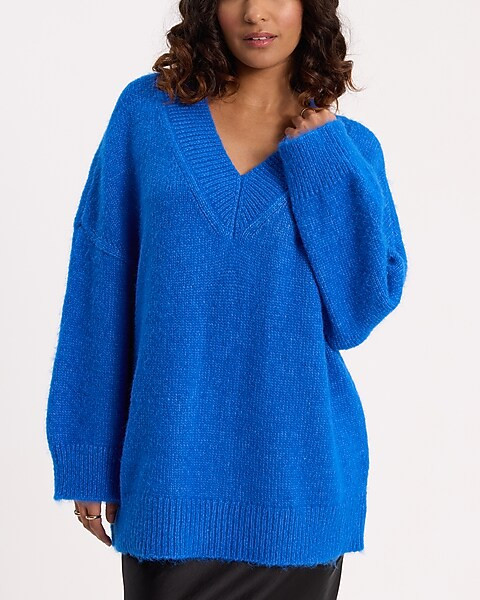 V-neck Oversized Sweater | Express