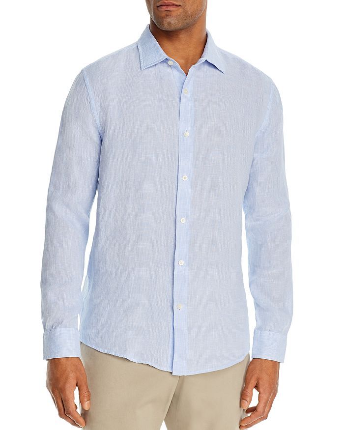 Bi-Color Linen Classic Fit Shirt - 100% Exclusive | Bloomingdale's (US)