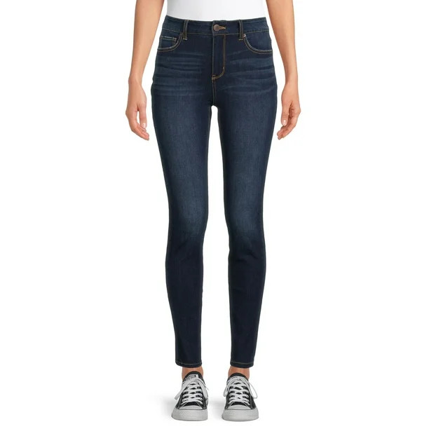Time and Tru Women's High Rise Skinny Jean - Walmart.com | Walmart (US)