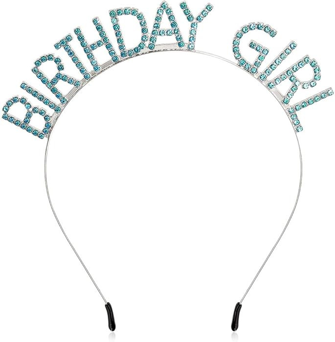 AOPRIE Birthday Crown for Women Girls - Princess Tiara with Rhinestones and Happy Birthday Access... | Amazon (US)