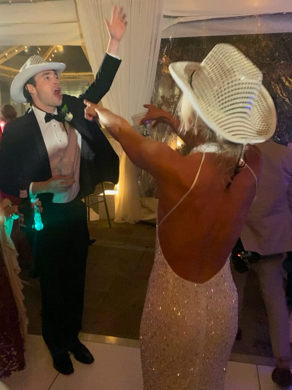 In honor of my two year wedding anniversary I am sharing the infamous wedding reception dress that stole the show! So fun and back in stock

Wedding reception dress, wedding dress for bride , white dresses for bride , white sequin gown , holiday wedding bride , bridal style 

#LTKwedding