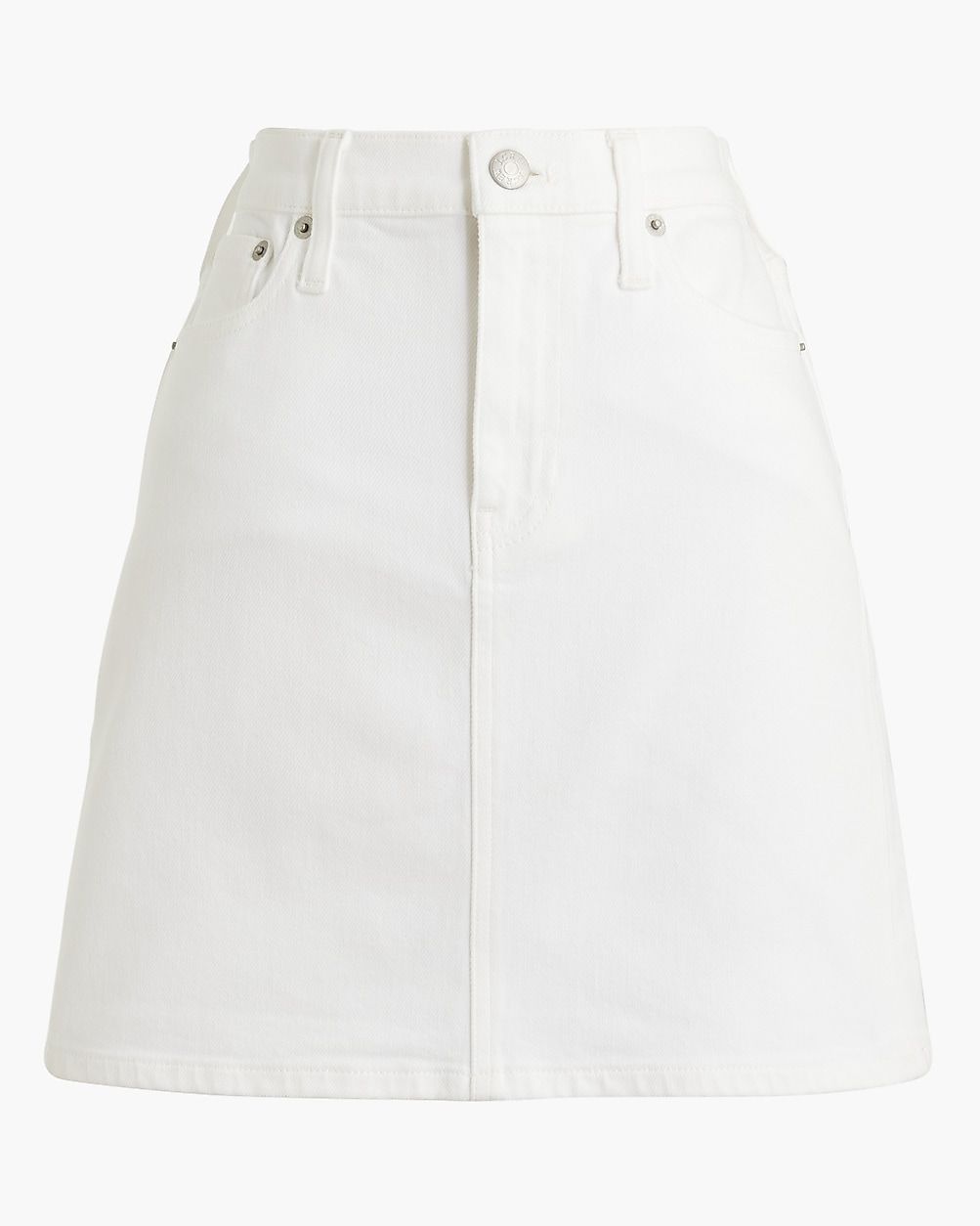White denim mini skirt | J.Crew Factory
