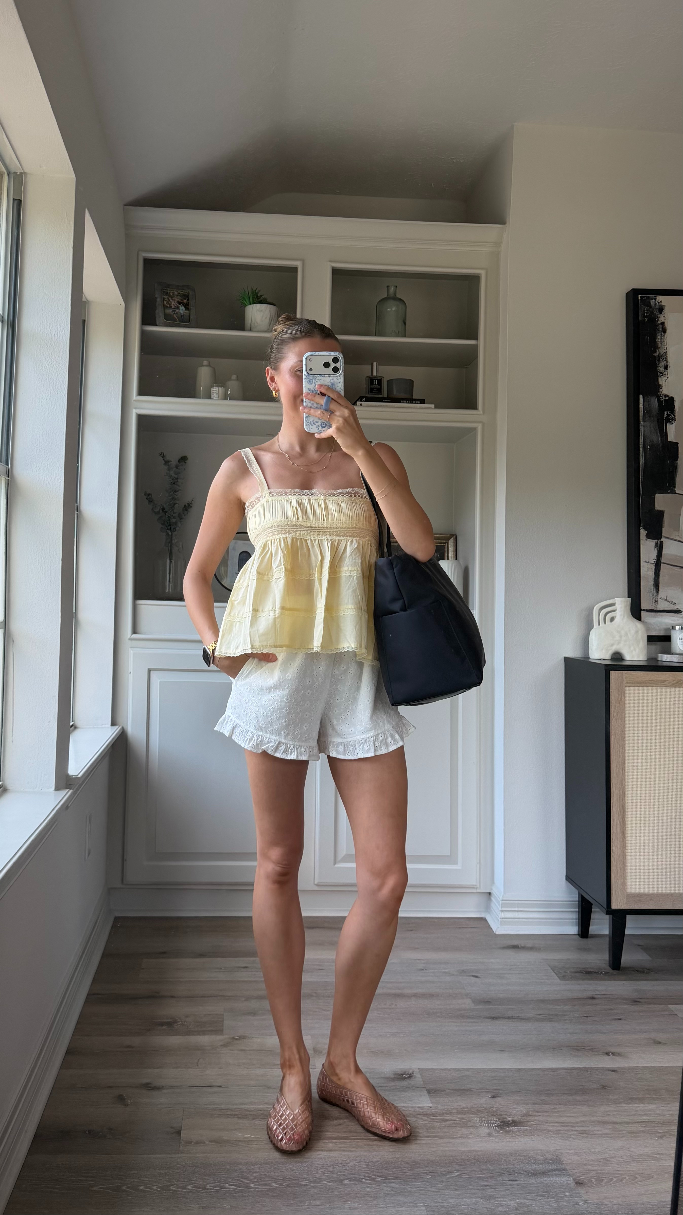 Cutie summer toddler mom ootd | Wearing small tank and ruffle shorts  

 #LTKootd #LTKmomlife