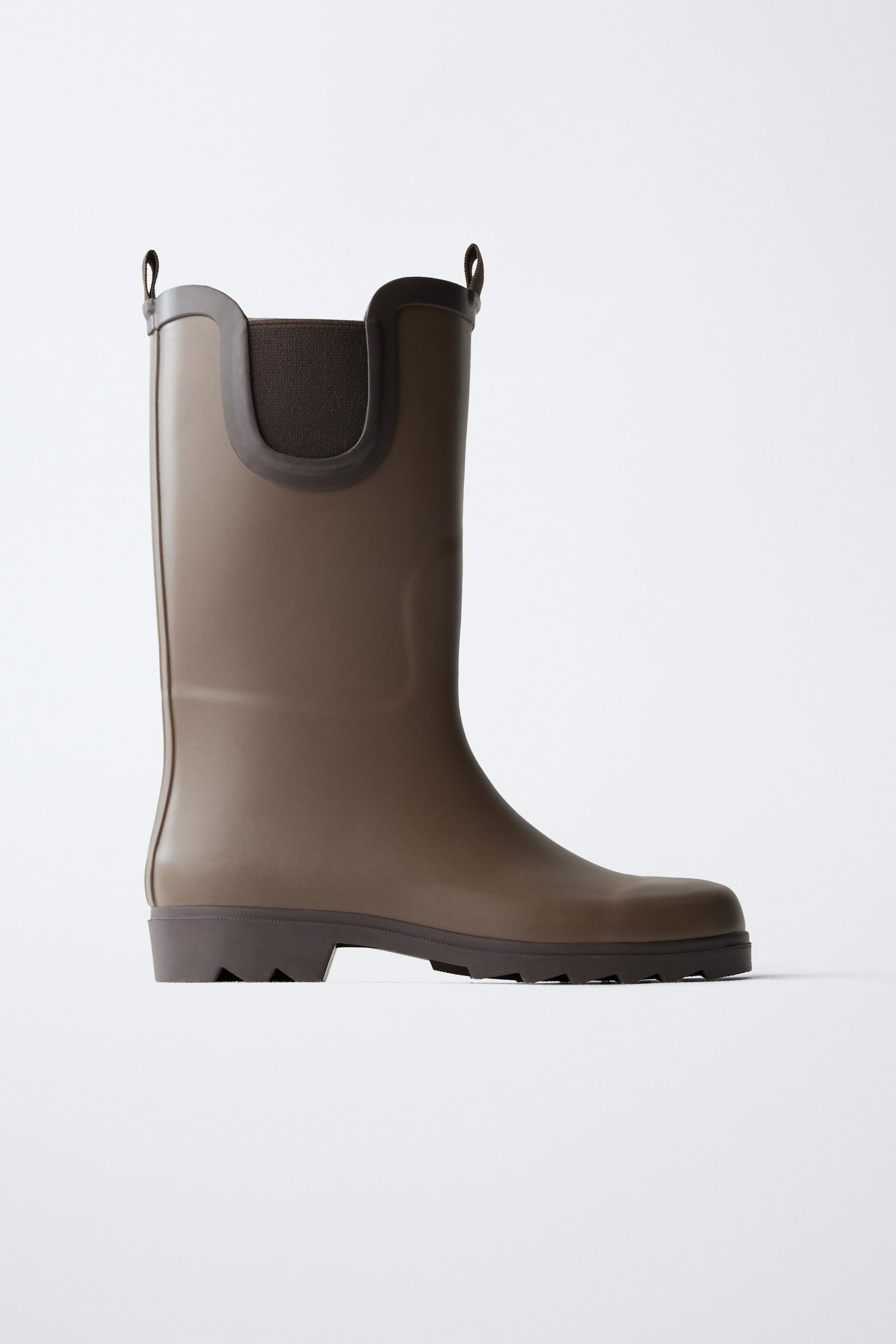 TALL RUBBER RAIN BOOTS | Zara US