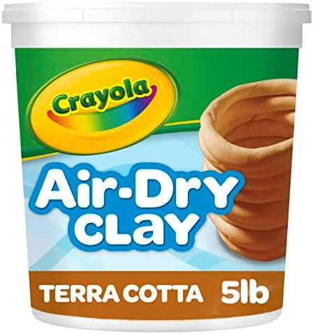 Crayola Air Dry Clay for Kids (5lbs), Reusable Bucket of Terra Cotta Clay for Sculpting, Bulk Art... | Amazon (US)