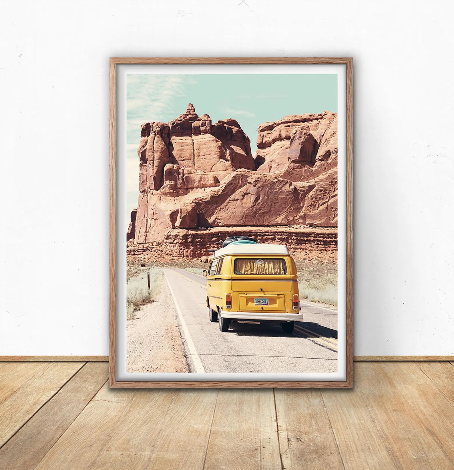 Retro Van Wall Art Arizona Desert Digital Download Road | Etsy | Etsy (US)