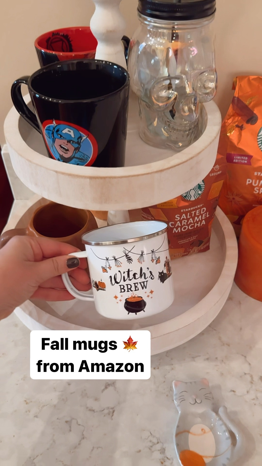 Coffee Table mugs and stand @Amazonhome 

#LTKSeasonal #LTKHalloween #LTKxPrime
