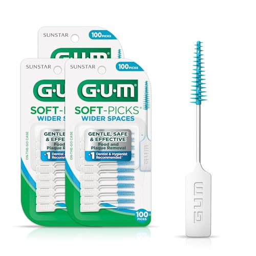 GUM Soft-Picks Original, Easy to Use Dental Picks for Teeth Cleaning and Gum Health, Disposable I... | Amazon (US)