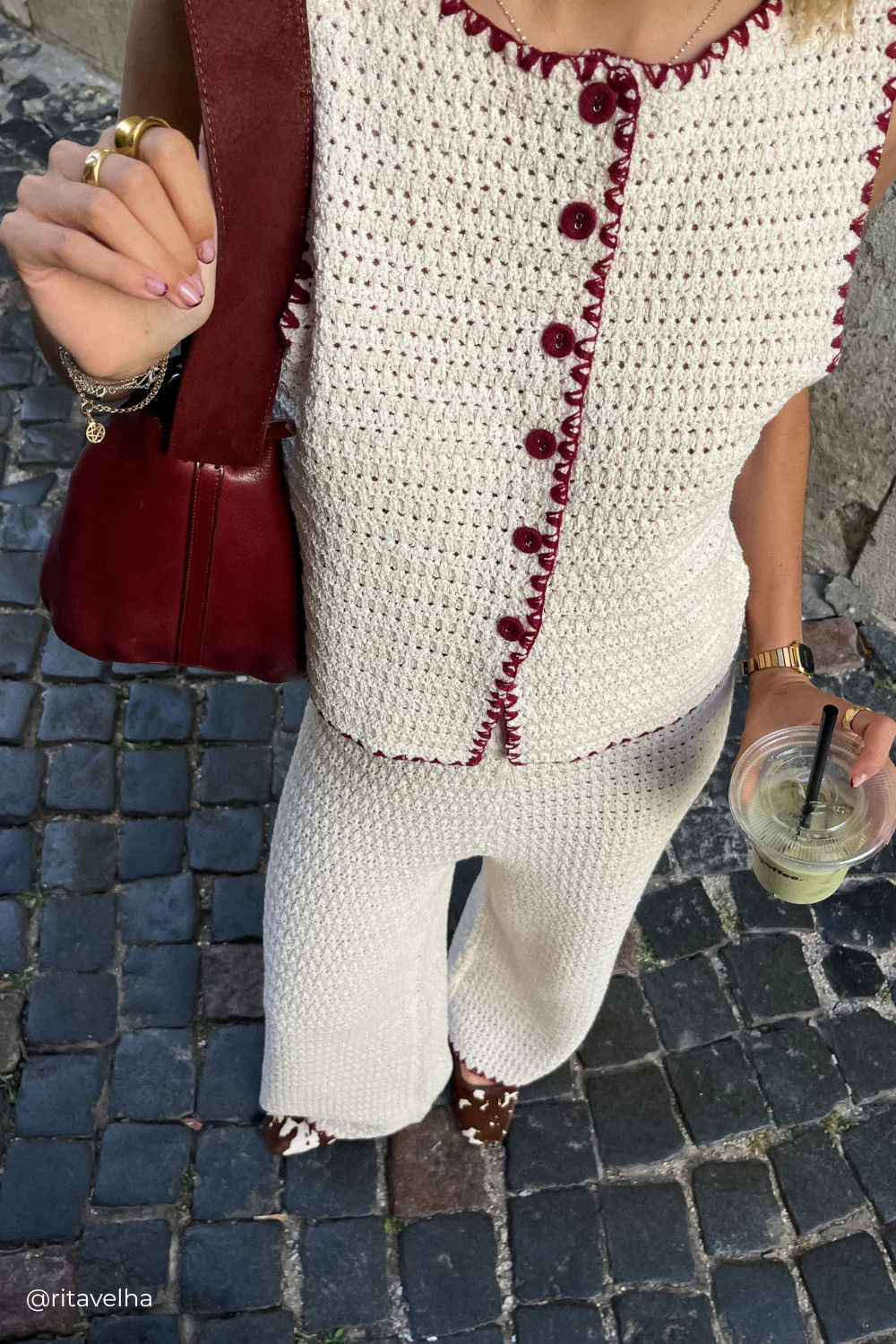 Stella Knit Vest Cream | VRG Grl