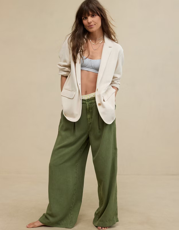 Aerie Drapey Chill Trouser | Aerie