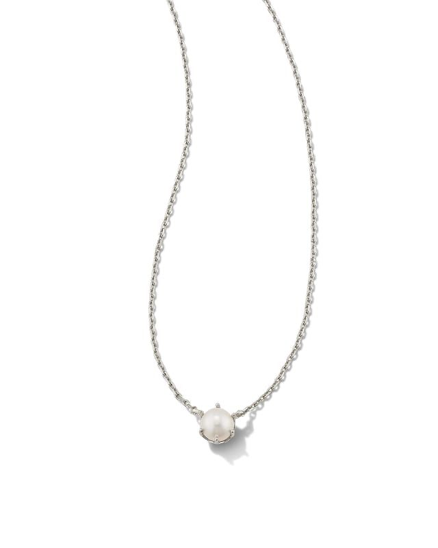 Ashton Silver Pendant Necklace in White Pearl | Kendra Scott | Kendra Scott