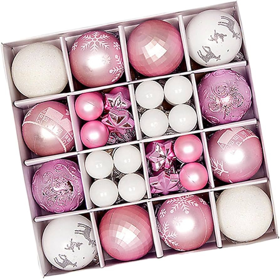 menolana 44 ornamentos das bolas do natal dos pces, decoração da árvore de natal que pendura a... | Amazon (BR)