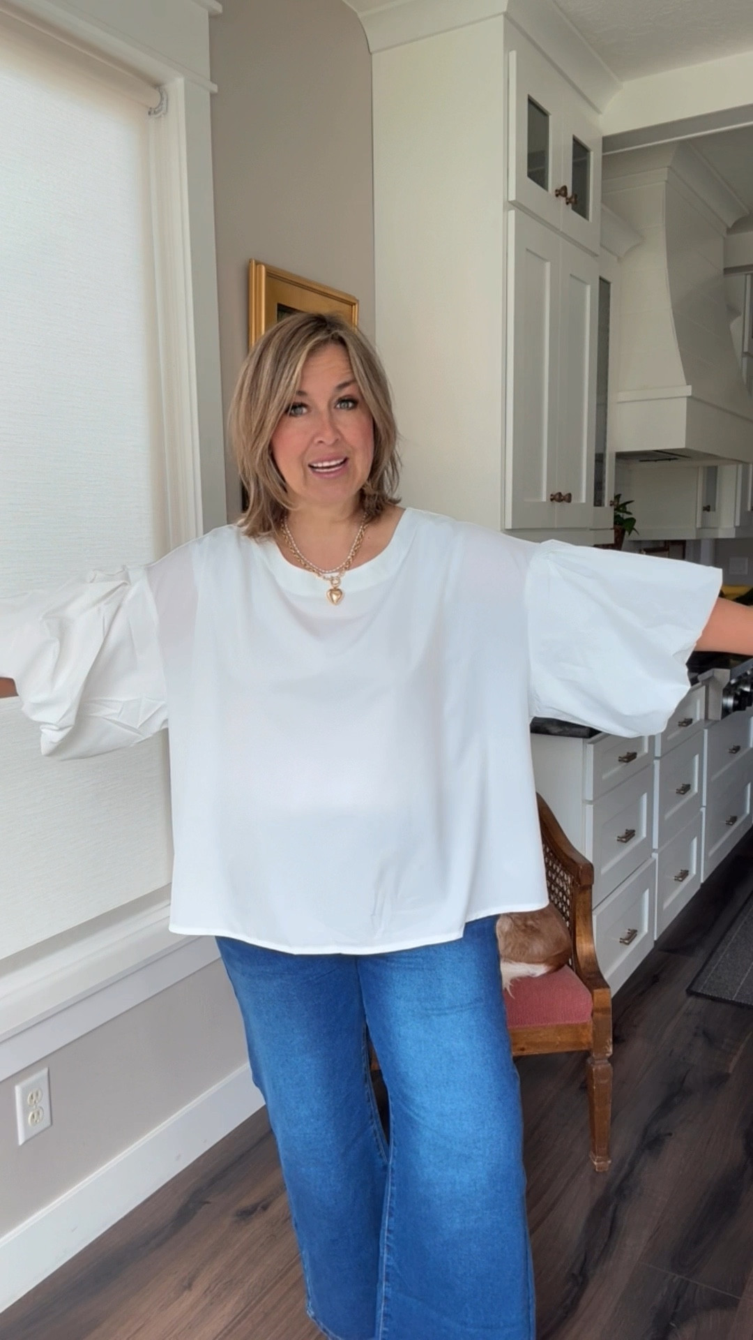 ✨ Wide-leg denim love ✨
These jeans were gifted by Genleck, and I am obsessed with the fit! They’re the perfect wide-leg jeans for women over 40, super flattering with just the right amount of stretch. I paired them with a flowy white blouse for that effortless chic midlife style.

What I love most? These cropped wide-leg jeans can easily be dressed up with heels or kept casual with sneakers. A versatile staple for any midsize wardrobe!
👉 Would you wear wide-leg or stick to skinnies?
wide leg jeans. cropped denim. midsize fashion over 40. chic casual outfits. flattering jeans women. wardrobe staples.

#LTKMidsize #LTKPlusSize #LTKStyleTip