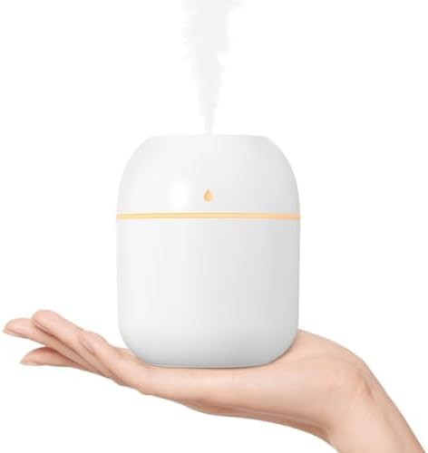 Portable Small Humidifier, USB Personal Desktop Humidifier for Car, Office Room, Bedroom, Auto Sh... | Amazon (US)