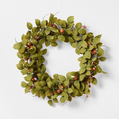 26" Wild Berry Artificial Wreath - Threshold™ designed with Studio McGee | Target