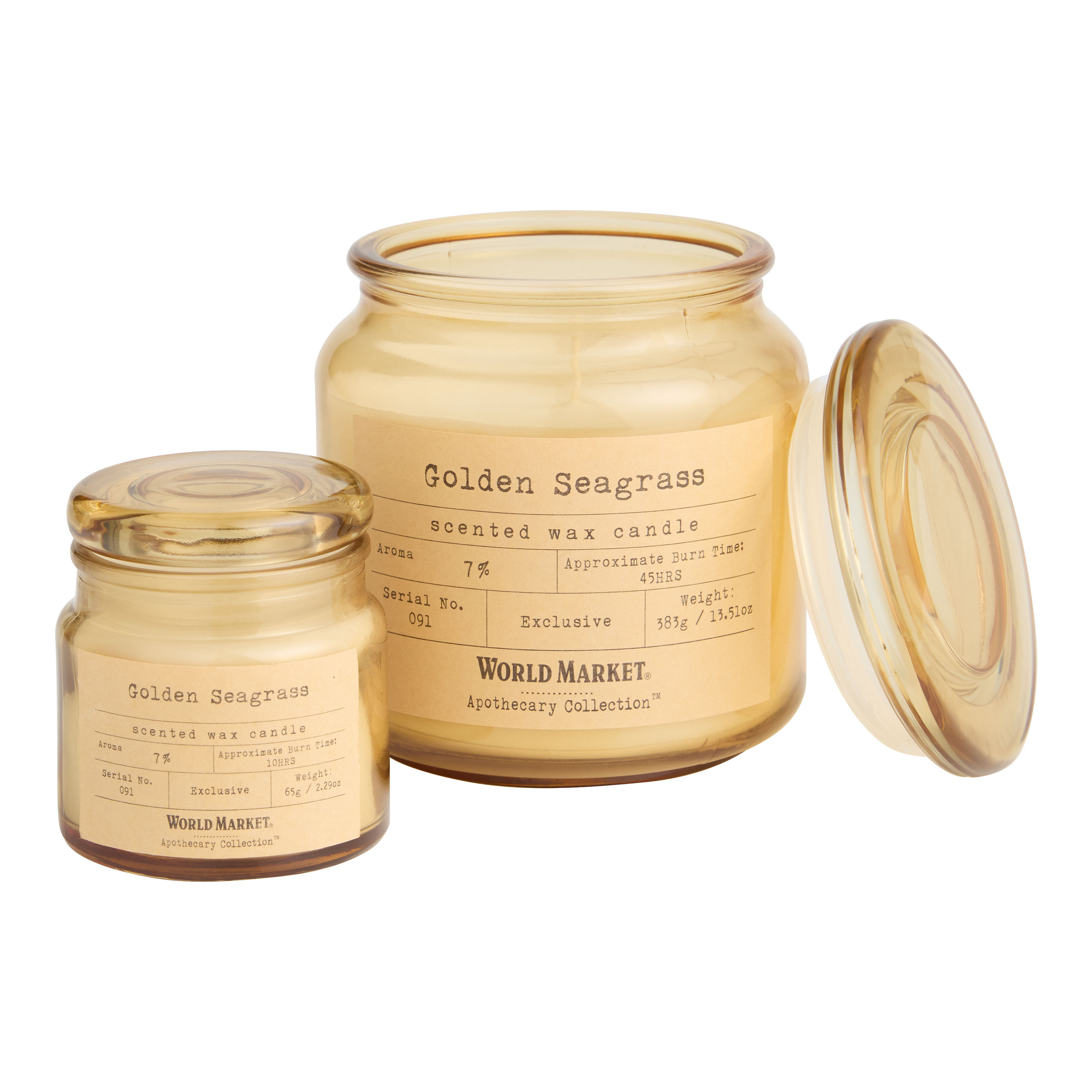 Apothecary Golden Seagrass Scented Candle | World Market
