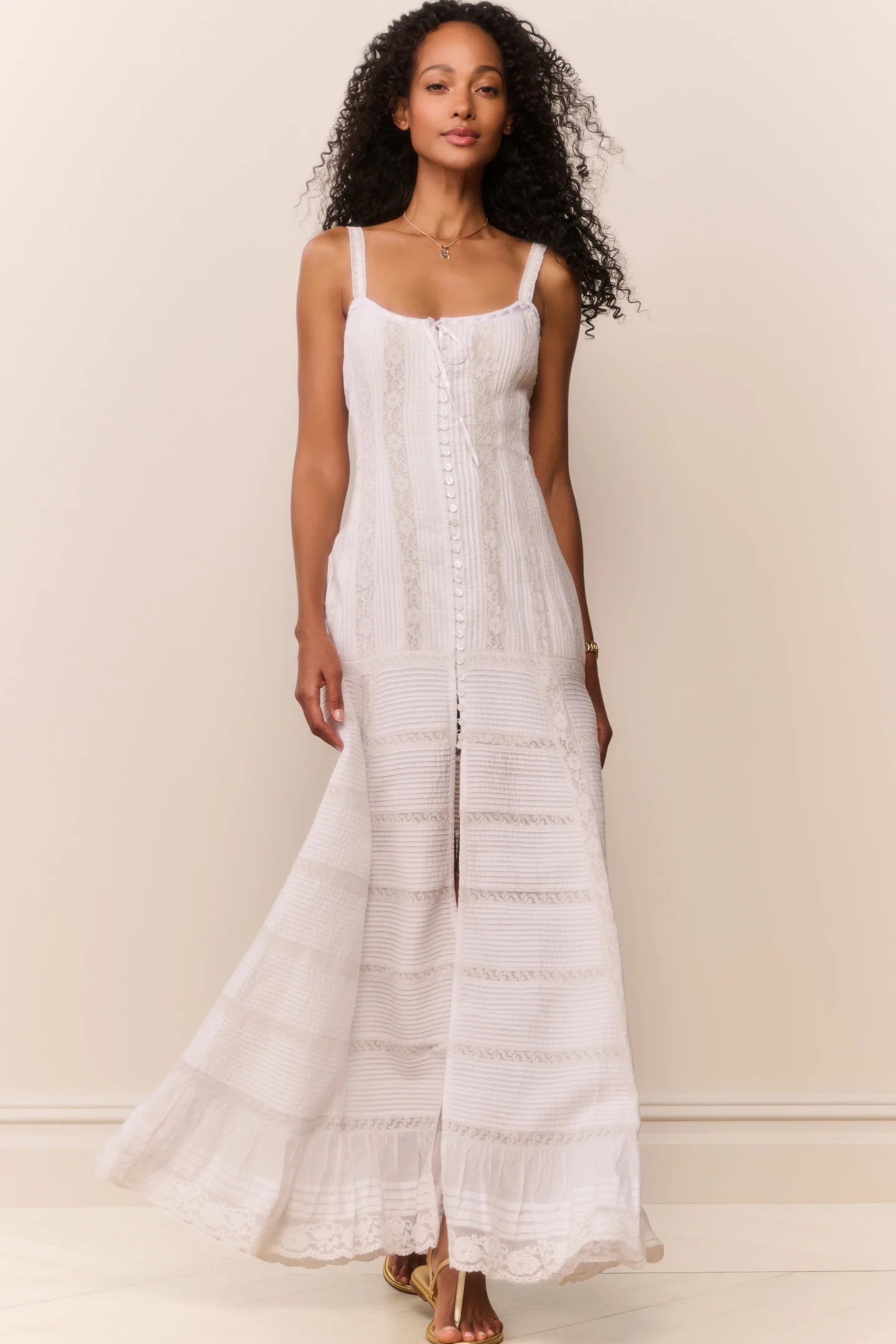 Calyx Cotton Victorian Maxi Dress | LoveShackFancy