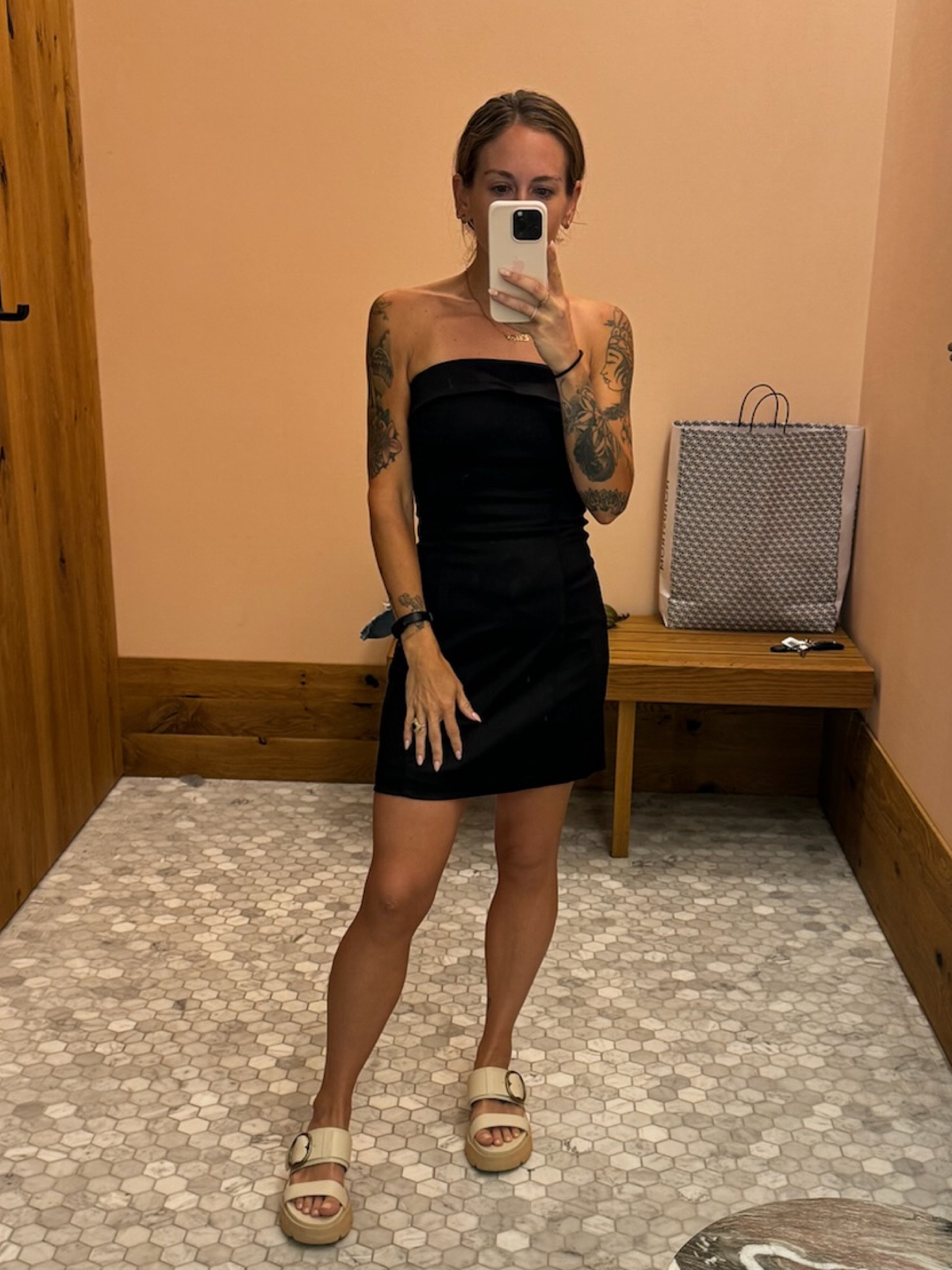 The perfectly little black dress! Shimmery tube top, chic for any occasion dress up or down easily. Comfortable and stretchy materials!

#LTKStyleTip #LTKWedding #LTKSeasonal