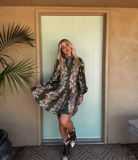 Just got this dress from Sezane and I’m in love! Paired it with some cowboy boots for a fun western vibe 🌵💕🤠

#LTKstyletip #LTKshoecrush