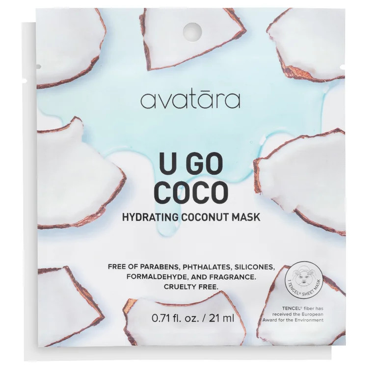 Avatara U Go Coco Face Sheet Mask, Hydrating for All Skin Types - Walmart.com | Walmart (US)