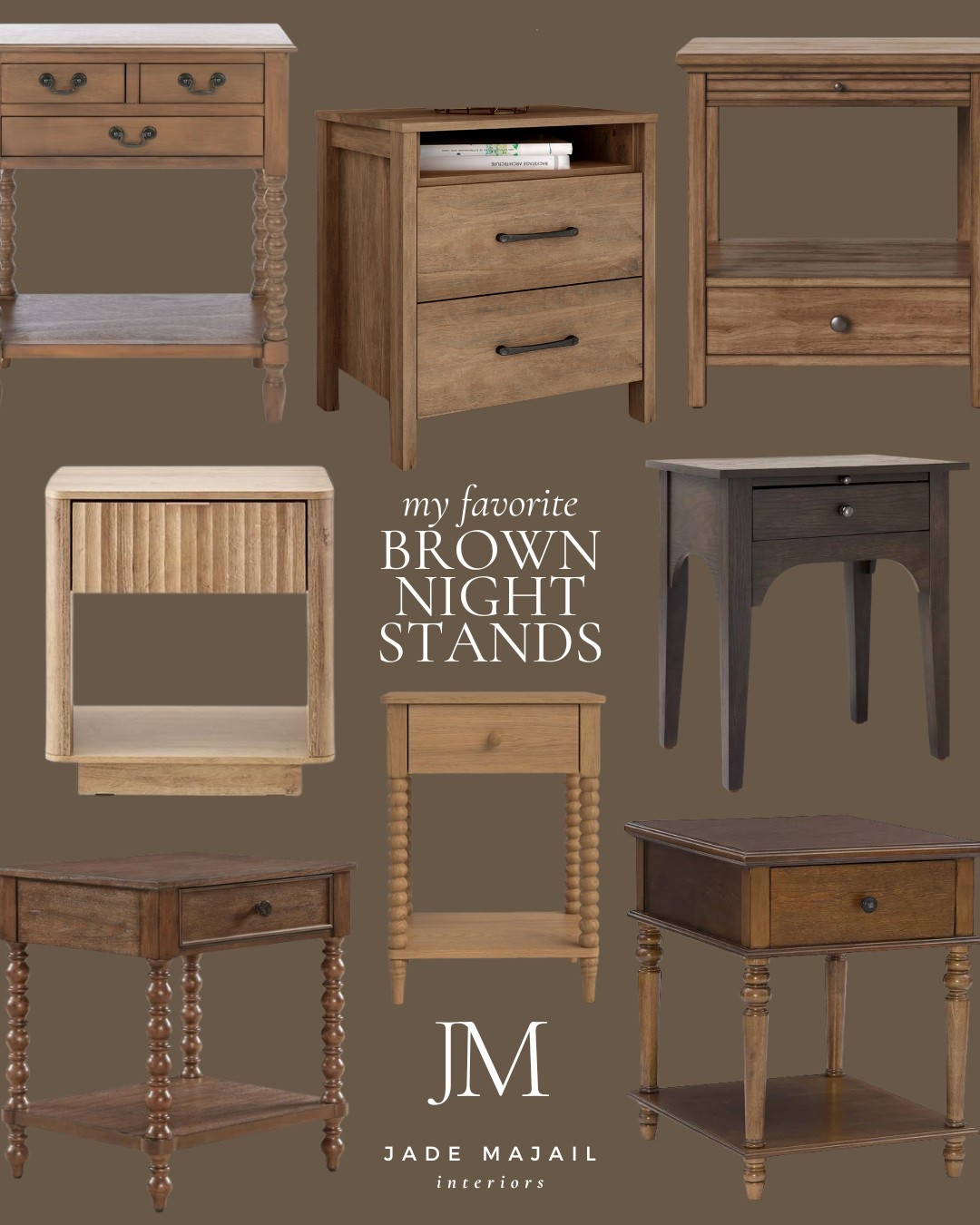 My favorite brown wooden bedside night stands!

Transitional style home decor, bedroom furniture, night stands, dressers, oak night stand, bedding

#LTKHome