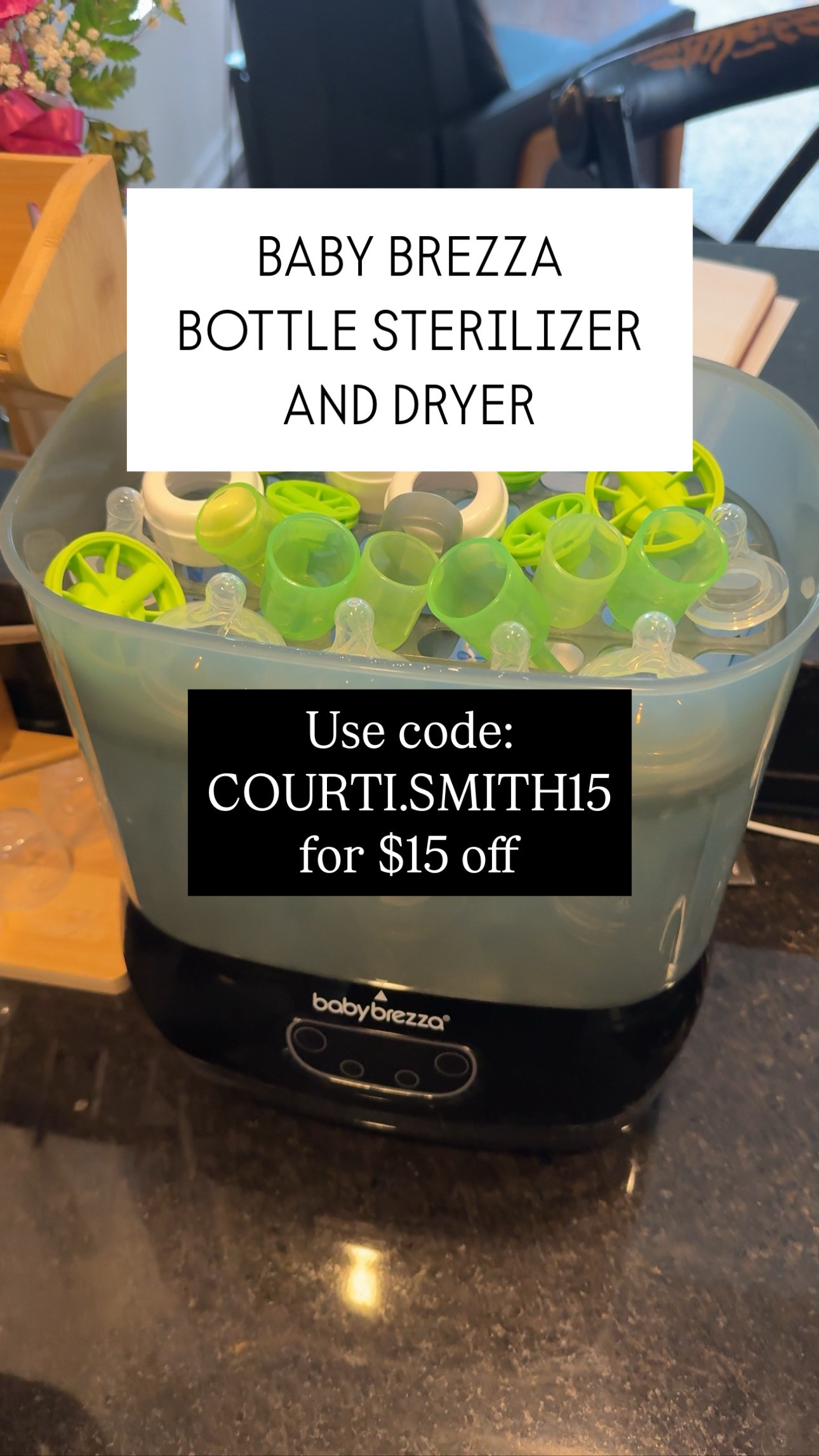 As a sleep deprived mom of a newborn…you need this bottle sterilizer and dryer! 
Use code COURTI.SMITH15 for $15 off your $100 purchase! Good on sale items as well! 


#LTKBaby #LTKKids #LTKBump