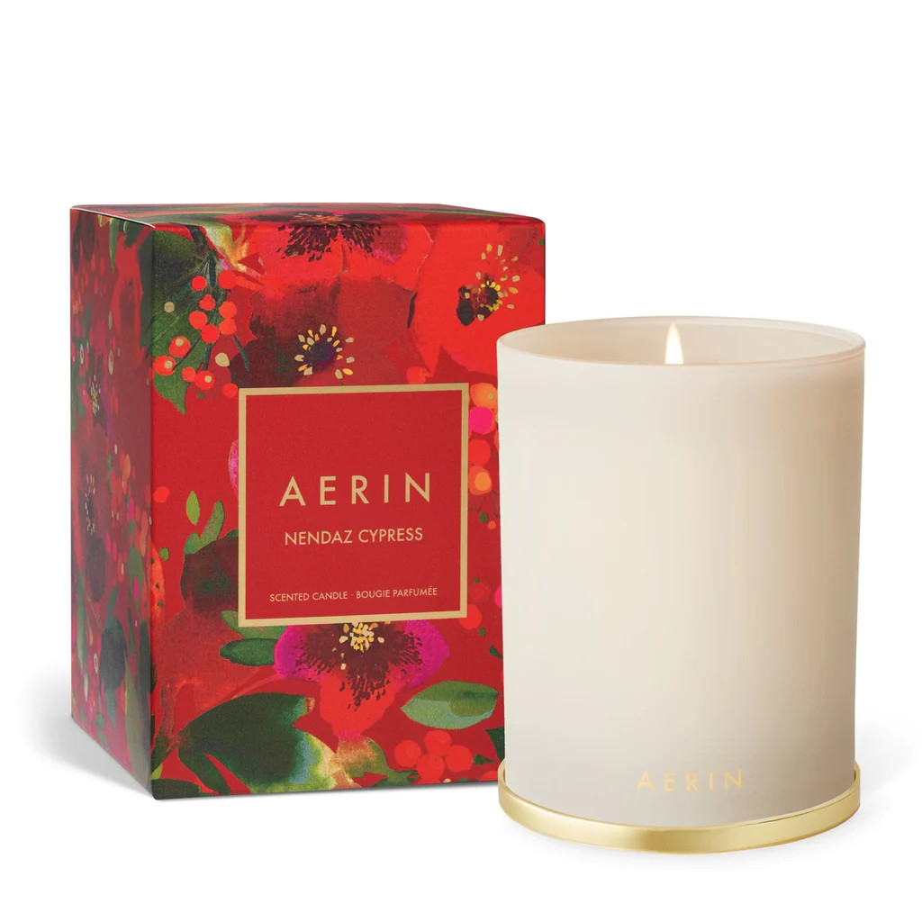 Holiday Nendaz Cypress Candle, Cream | Over The Moon