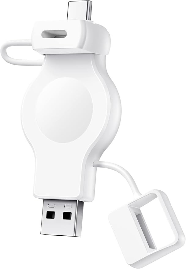 NEWDERY Portable Charger for Apple Watch Wireless Charge for iWatch with USB-A & USB-C Fast Charg... | Amazon (US)