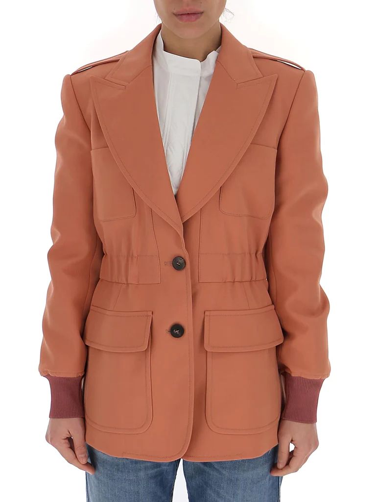 Chloé Single Breasted Peal Lapel Blazer | Cettire Global